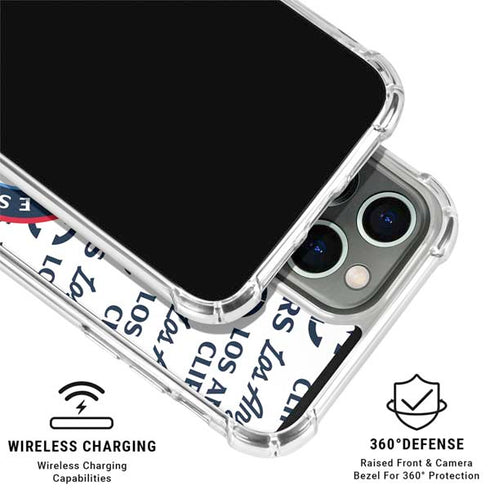 NBA Los Angeles Clippers Blast Text iPhone 15 Pro Clear Case